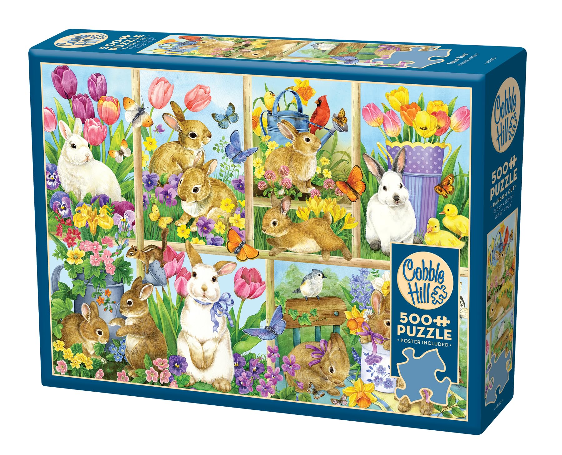 Amazon.com: Cobble Hill 500 Piece Puzzle - Tulip Time - Sample