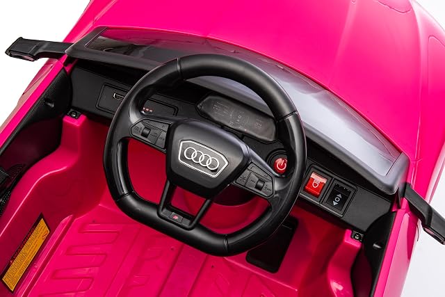Foto 5 de 8 de FINOOS Coche eléctrico para niños Audi SQ8 e-Tron 12 V con Mando a Distancia de 2,4 GHz, bocina, LED, música
