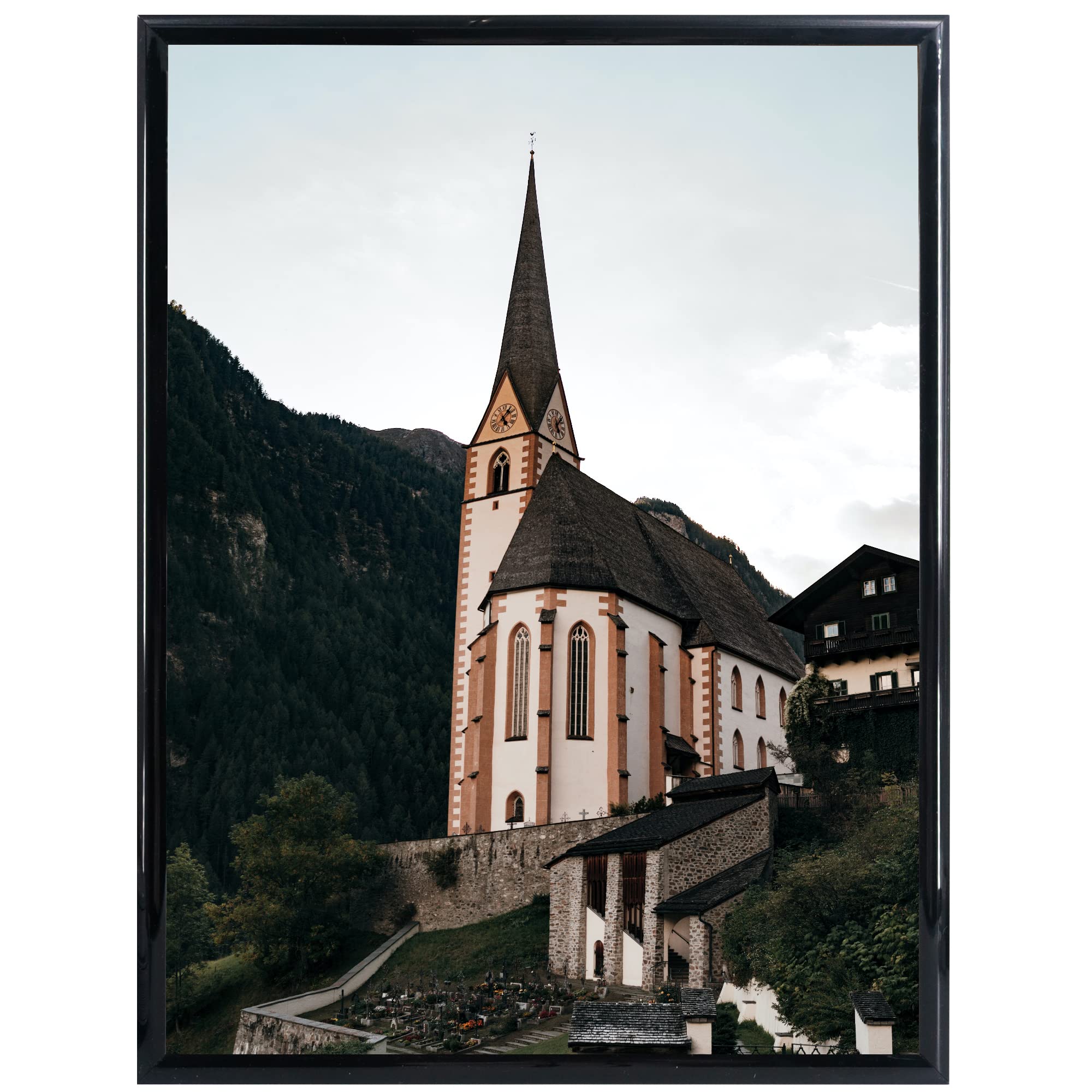 GraduationMall 18x24 Poster Frame with UV Protection Acrylic,Hanging Hardware for Wall Mounting,Display Picture Vertically or Horizontally