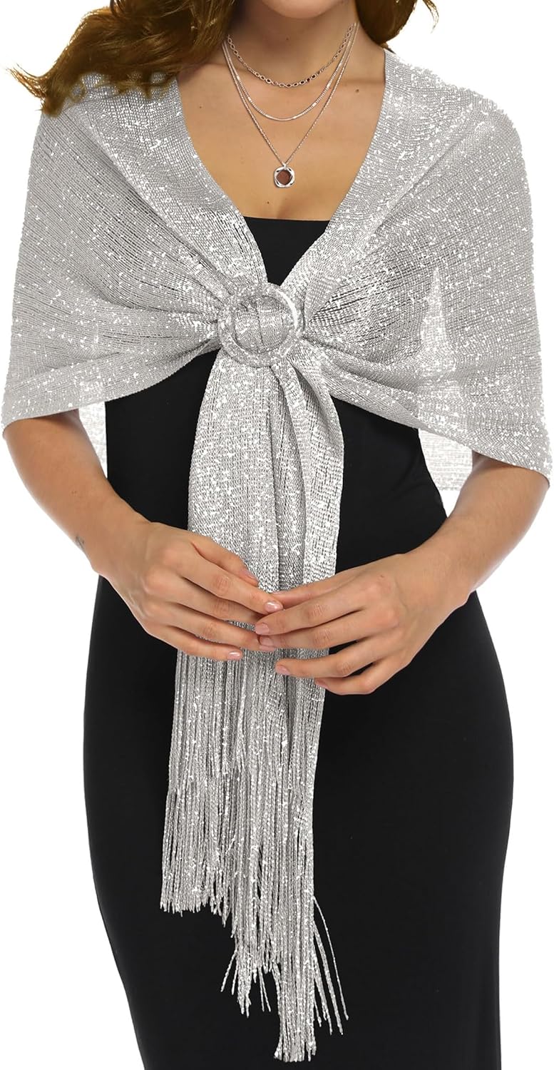 Rheane Shawls and Wraps for Evening Dresses Shawl Wraps for Women with Buckle for Evening Party Dresses Wedding Party