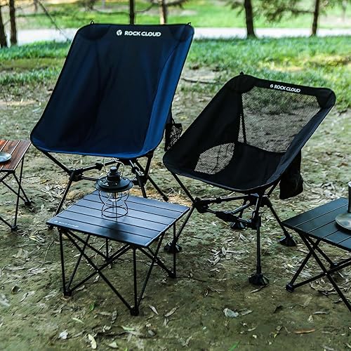 Miniatura 8 de ROCK CLOUD Portable Camping Table Ultralight Aluminum Camp Table Folding Compact Beach Table for Camping Hiking Backpacking Outdoor
