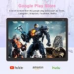Comprimé Android 14, Comprimés 10 de pouce, 6GB RAM 32GB ROM Support pour tablettes informatiques 1TB Élargir, 1280x800 IPS Écran, caméra double 2MP+8MP, WiFi, Bluetooth, 6000mAh, Google GMS Tableta certifiée