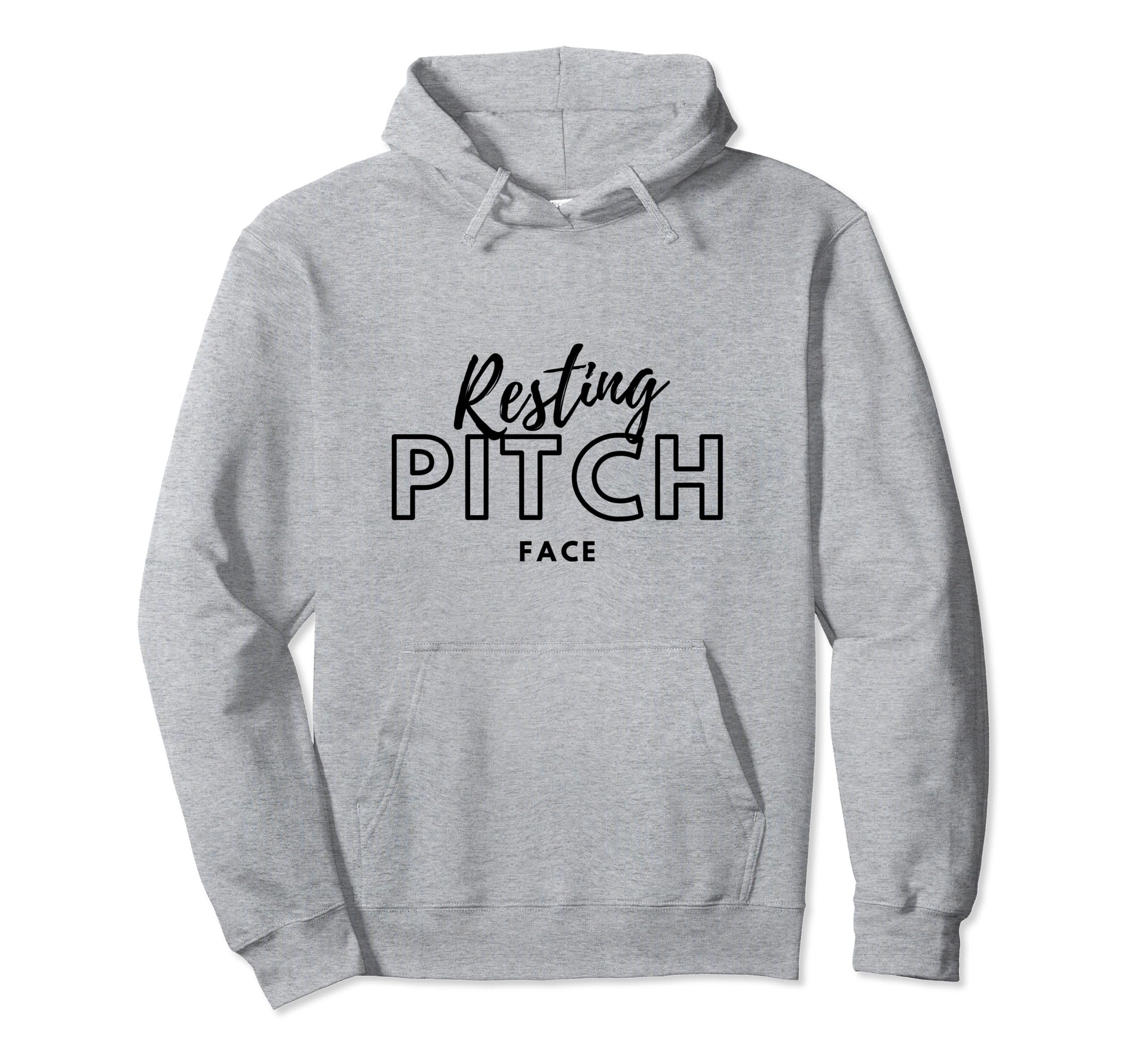 Resting Pitch Face - Pitcher Softball Funny Pullover Hoodie
