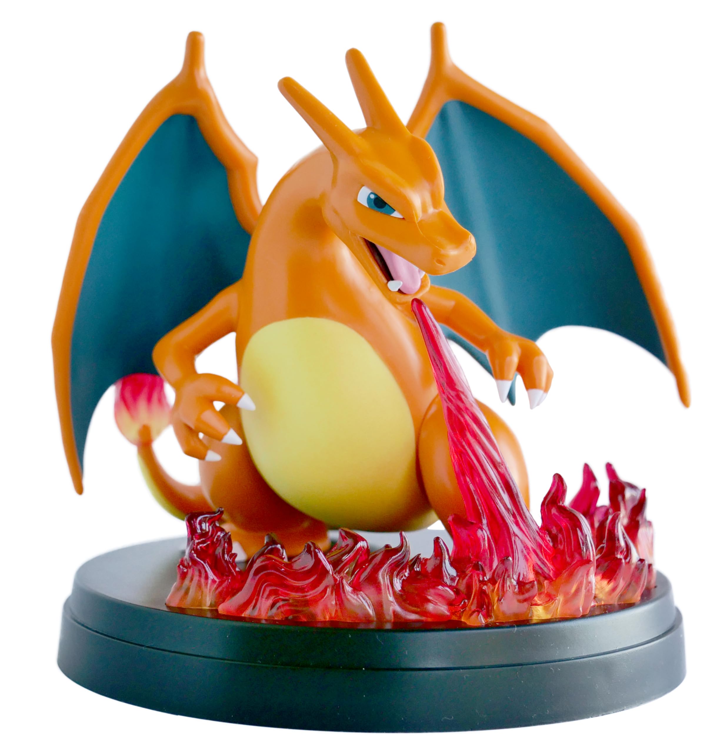 Pokémon - Juego de Cartas coleccionables: colección Super Premium Glurak-ex (3 Cartas promocionales holográficas, 1 Figura de visualización de Cartas y 10 Paquetes de Refuerzos)