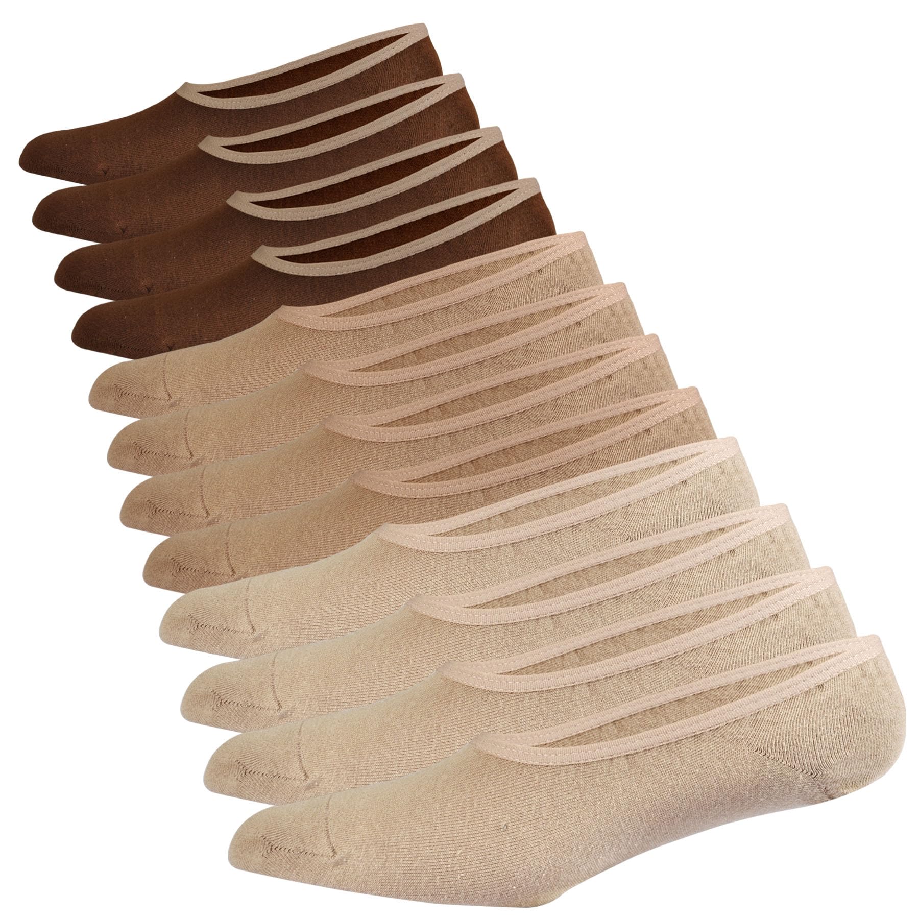 Mens Truly No Show Socks Women Cotton Low Cut Invisible Socks Non Slip