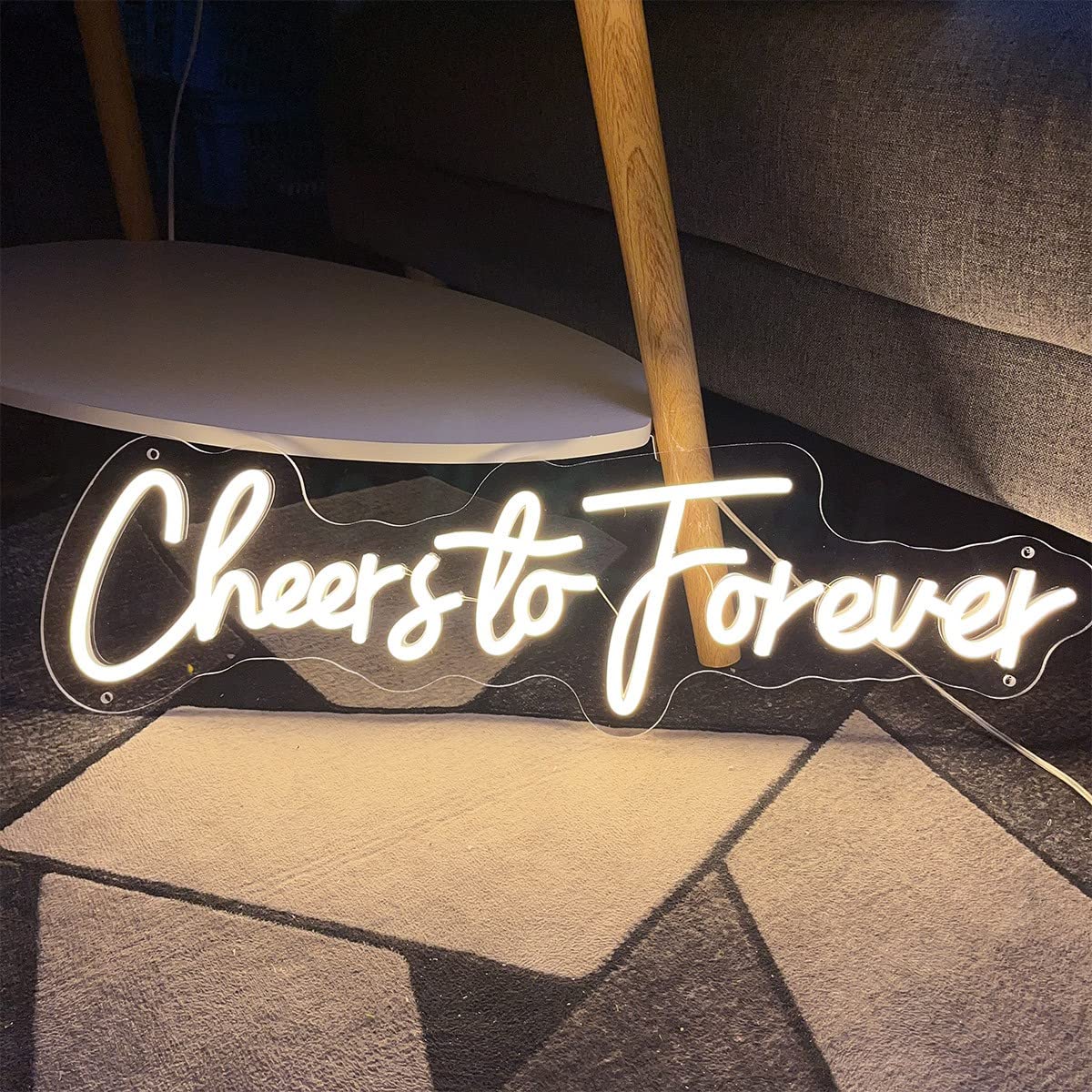 Amazon.co.jp: Cheers to Forever ネオンサイン - 壁の装飾用カスタム