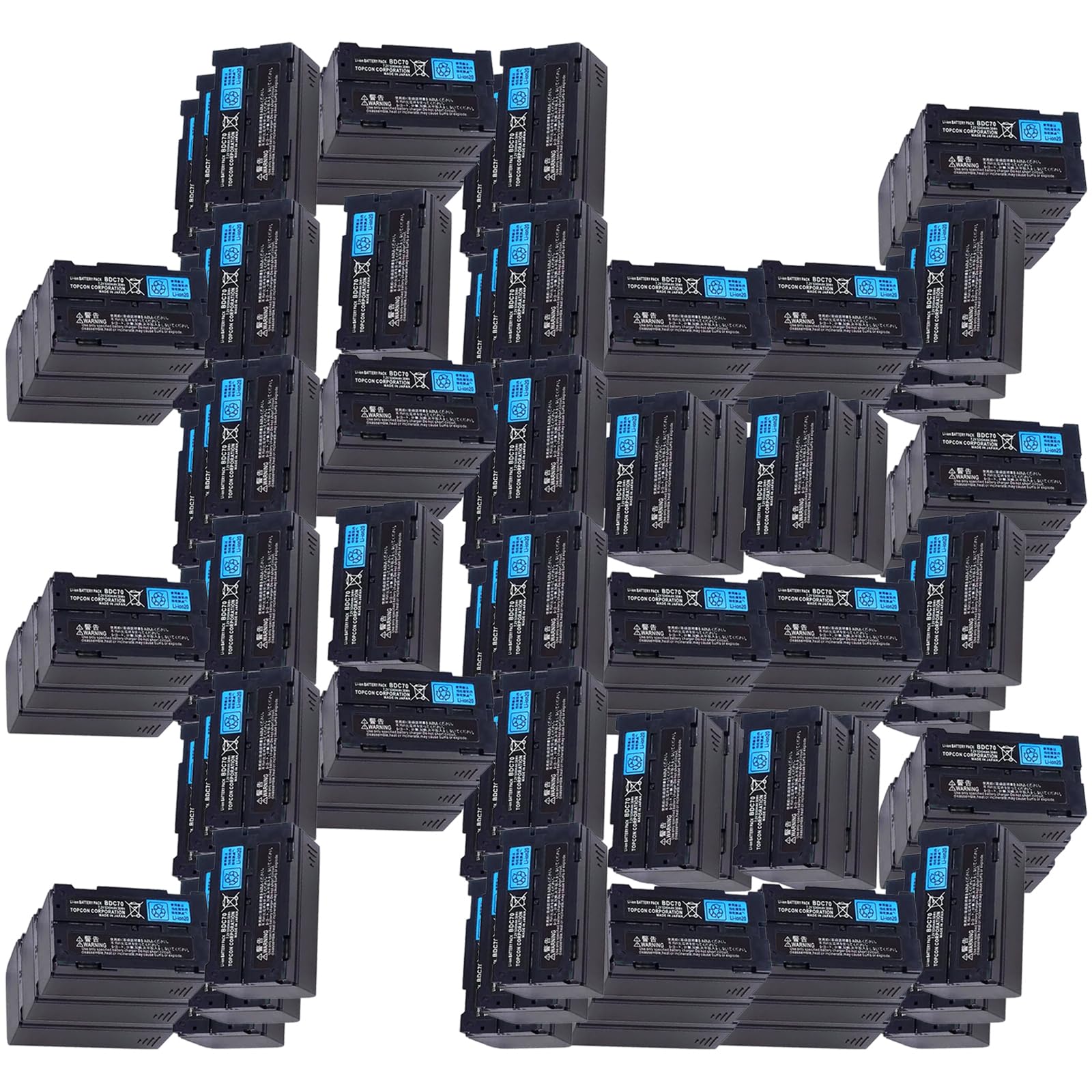 100 Pack 7 2V 5240mAh BDC70 AA Rechargeable Lithium Battery for Topcon Sokkia Total Stations GPS Station and