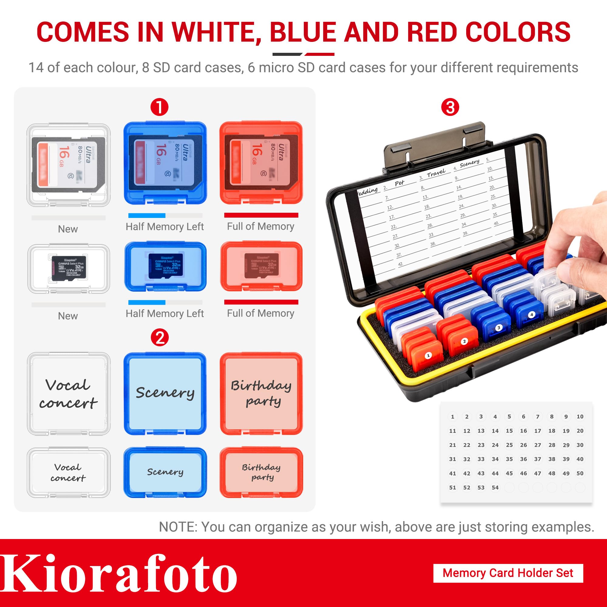 Funda para tarjeta de memoria, for 24 SD + 18 Micro SD (With Box)