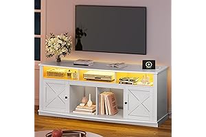 YITAHOME Industrial TV Stand 70 Inch with Farmhouse Style