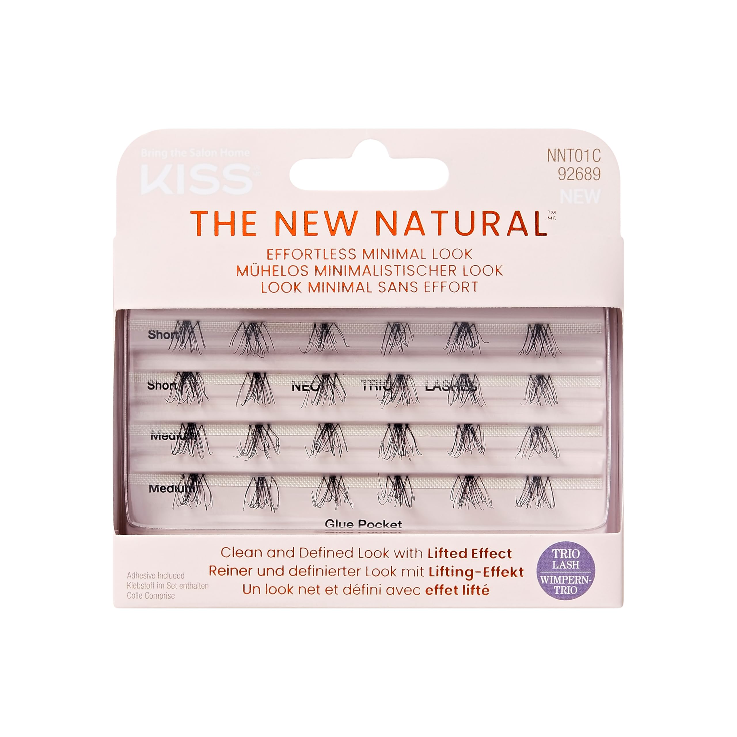 Kiss The New Natural Trio Lashes - Neo False Eyelashes