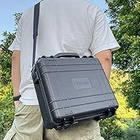 Vista 8 de FPVtosky Funda rígida para DJI Mini 5 Pro/Fly More Combo/Plus, funda de transporte impermeable para accesorios Mavic Mini5 Pro RC 2 [solo funda]