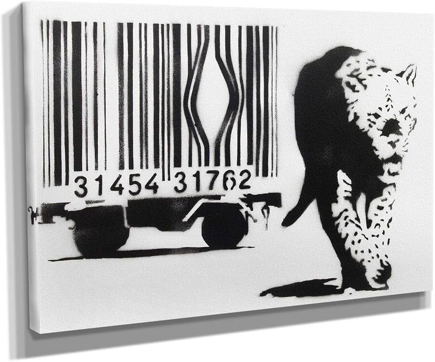 特別売切出品】BANKSY「BARCODE」 SCREEN PRINT ☆WCP版☆・バンクシー