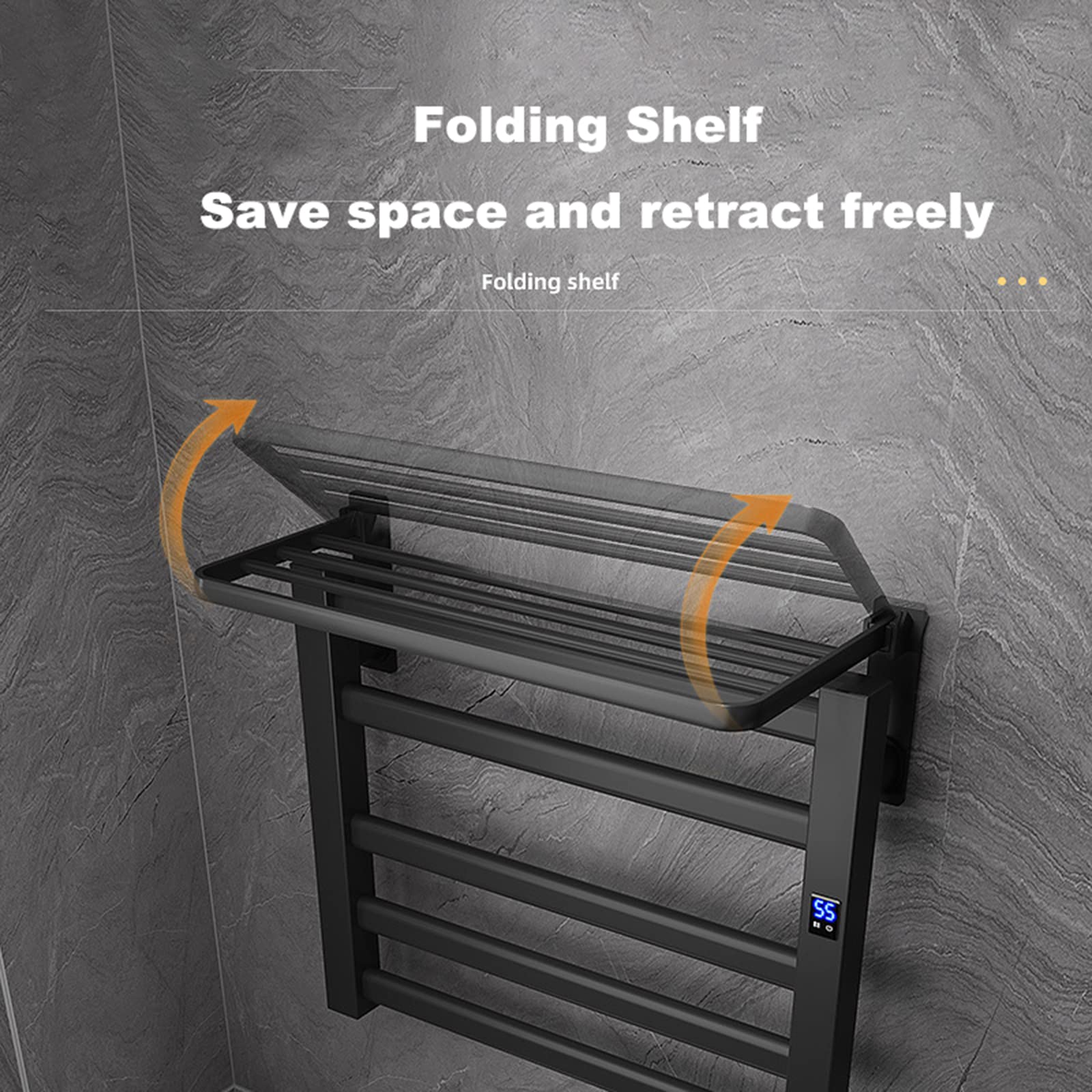 Calentador de Toallas de baño, radiador toallero Independiente, toallero eléctrico y tendedero para casa y Hotel.