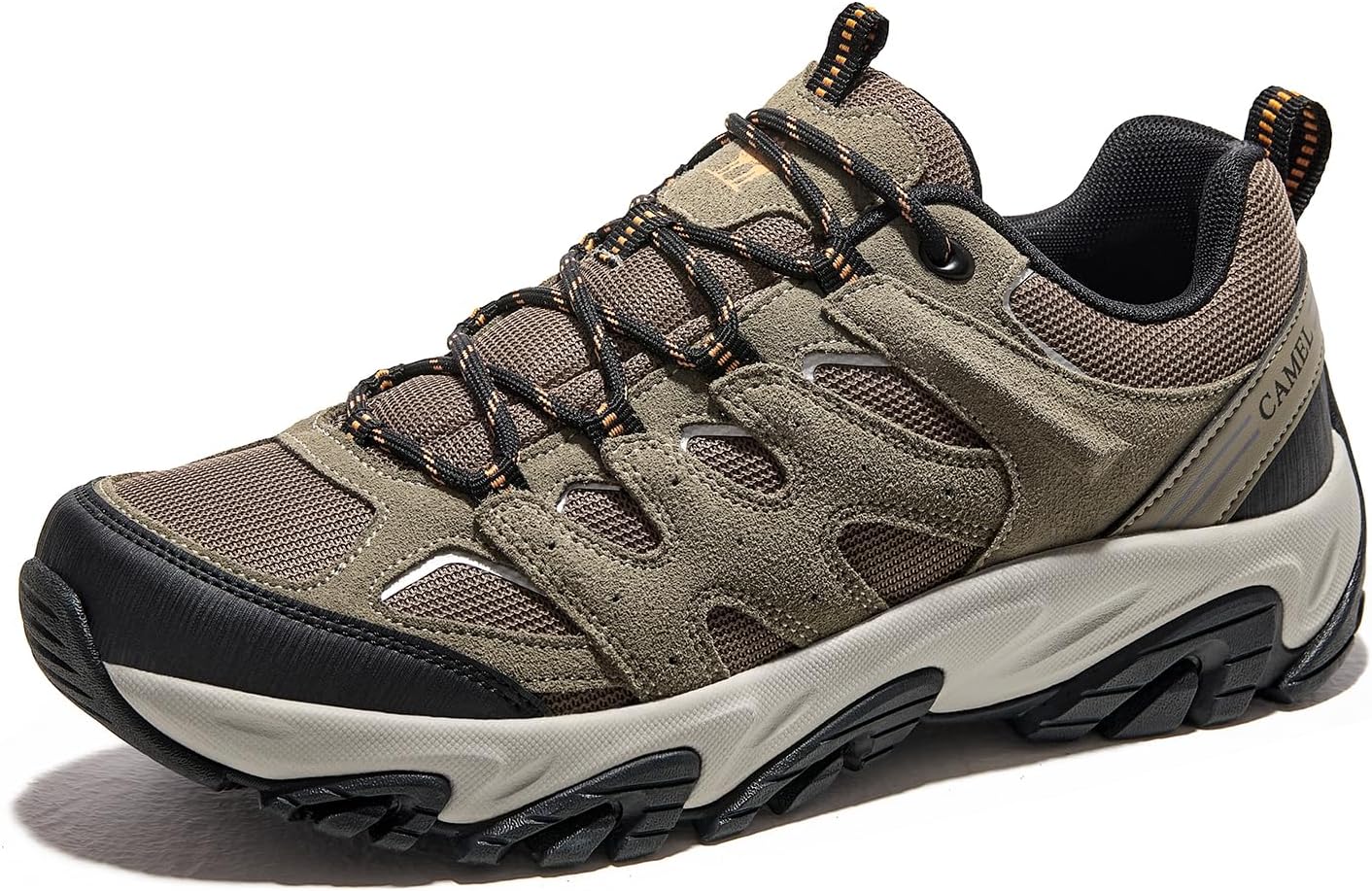 CAMELSPORTS Men's Waterproof Hiking Shoes Lightweight Anti-Slip Breathable Outdoor Walking Work Sneakers Trekking Trails