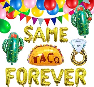 Mexican Fiesta Bachelorette Party Decorations Supplies Same Taco Forever Bridal Shower Decor Bride Balloons Lesbian Bachelorette Decorations Bride To Be Bachelorette Balloons Naughty Nashville