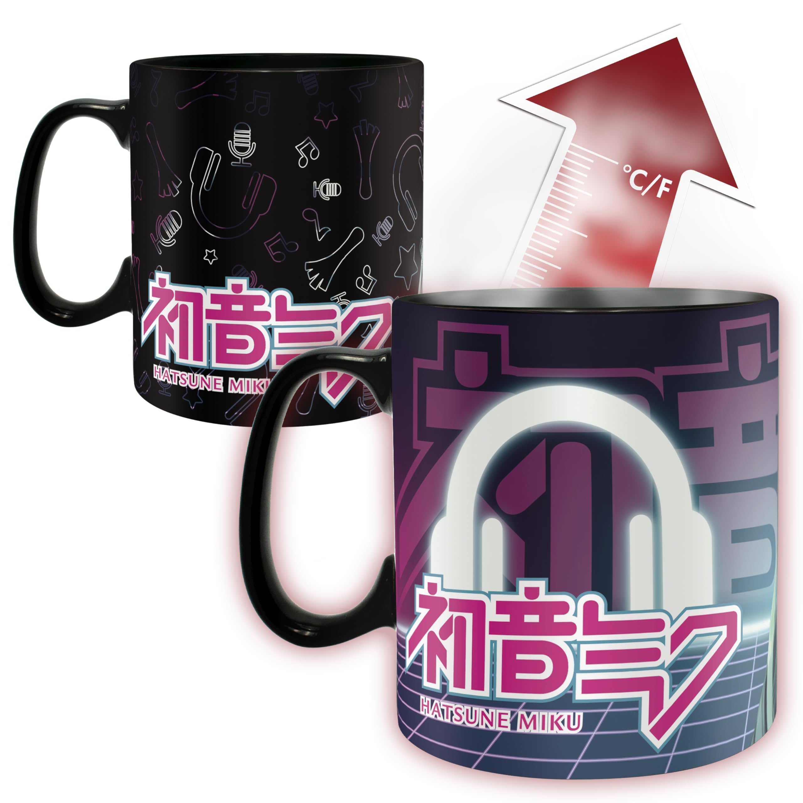 Amazon.com: ABYSTYLE Hatsune Miku Heat Changing Ceramic Coffee Mug