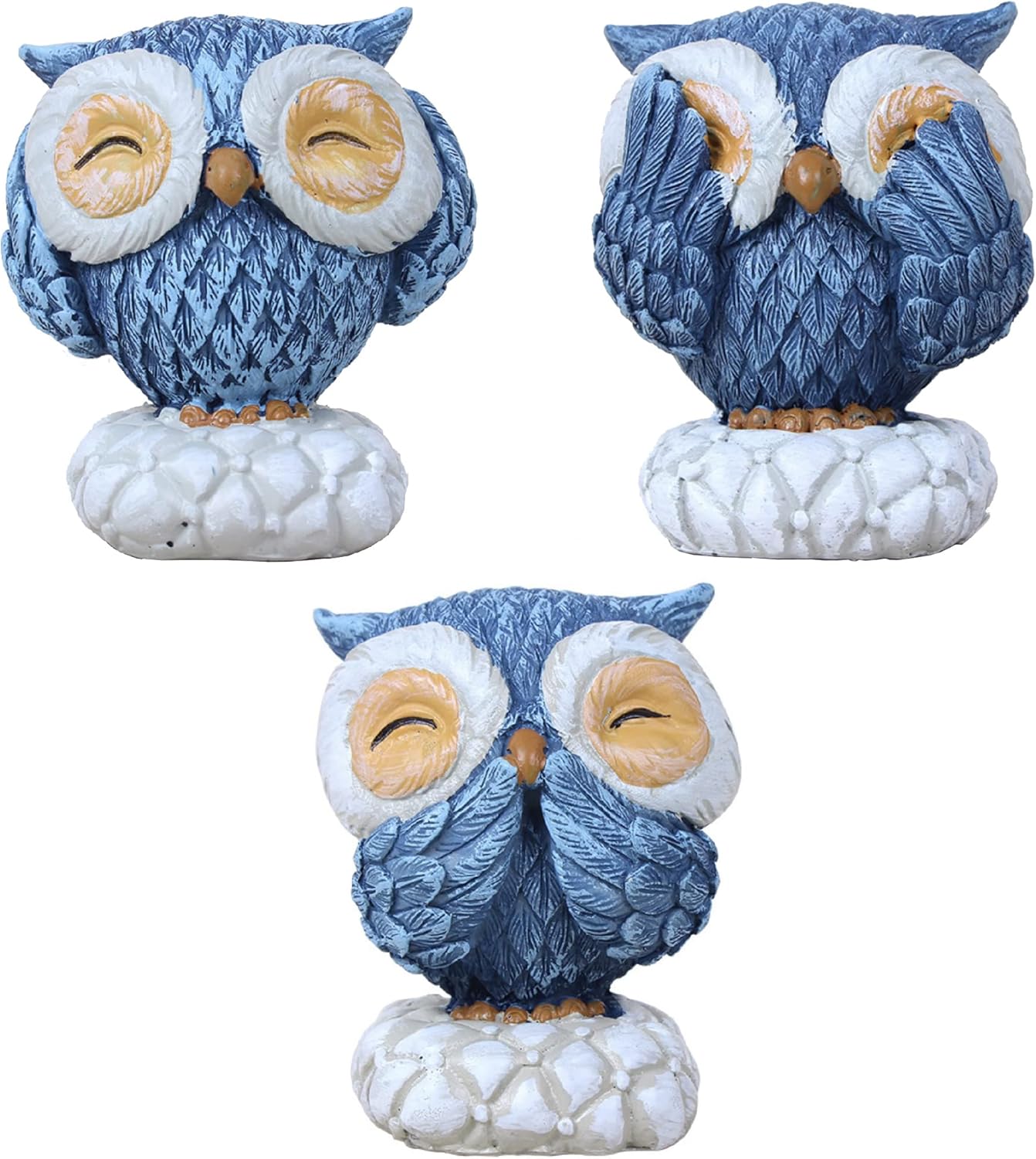 Felimoa フクロウ型オブジェ 開運グッズ インテリア マスコット 3種セット インテリア Felimoa フクロウ型オブジェ 開運グッズ インテリア マスコット 3種セット インテリア