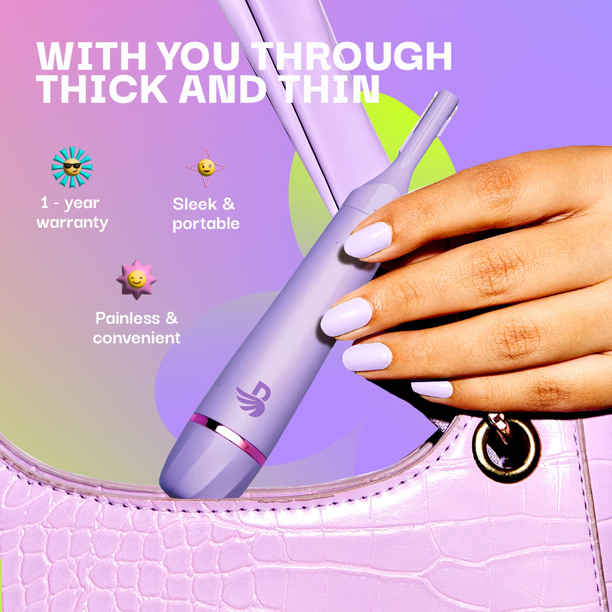 Bombae India’s No.1 Women’s Trimmer | 4-in-1 Face & Eyebrow Trimmer for Women| 90 Min Runtime | C-Type Charging | Facial Hair Removal Machine for Eyebrows, Upper Lip, Chin, Sideburns & Peach Fuzz | New Model 4