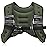 ZELUS Weighted Vest, 6lb/8lb/12lb/16lb/20lb/25lb/30lb Weight Vest with Reflective Stripe for Workout, Strength Training, Running, Fitness, Muscle Building, Weight Loss, Weightlifting, Green(8 lb)