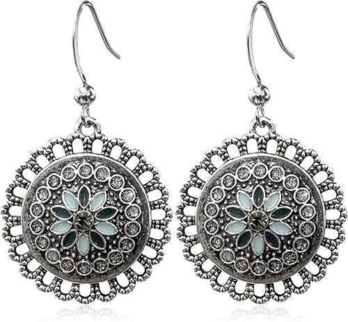 Aretes de aro tribales de bronce bohemio hechos a mano con espiral delicados, elegantes, vintage, dorados, plateados, redondos, geométricos,