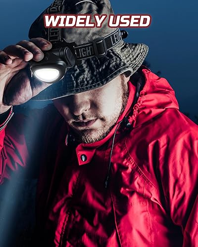 Miniatura 7 de Lichamp Paquete de 8 linternas de camping para exteriores, súper brillante, para correr, leer, senderismo, caminar, escalar, pescar, cazar, trotar,