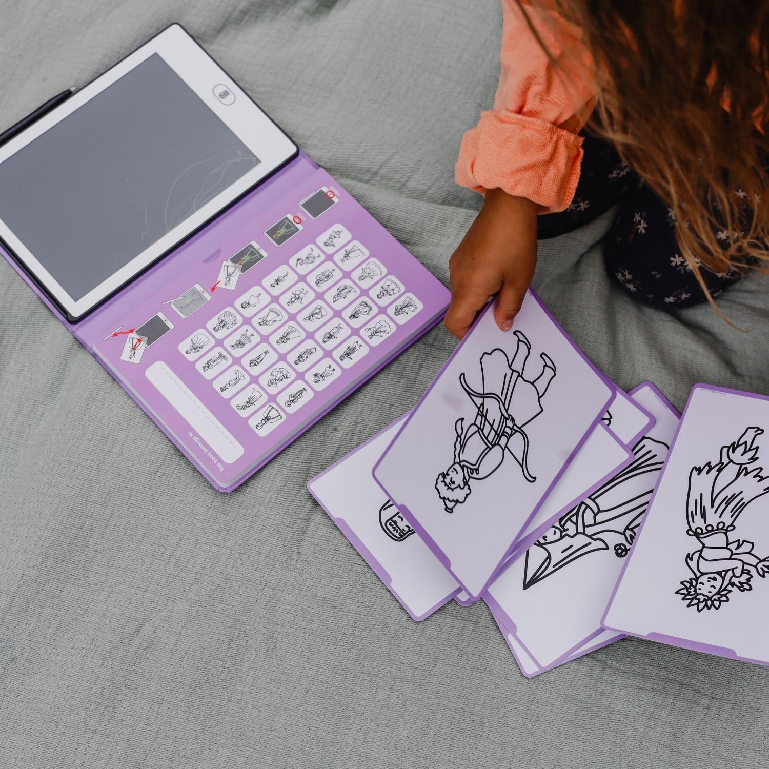 KIDYDRAW-Mini Tablet da disegno 30 Principessa