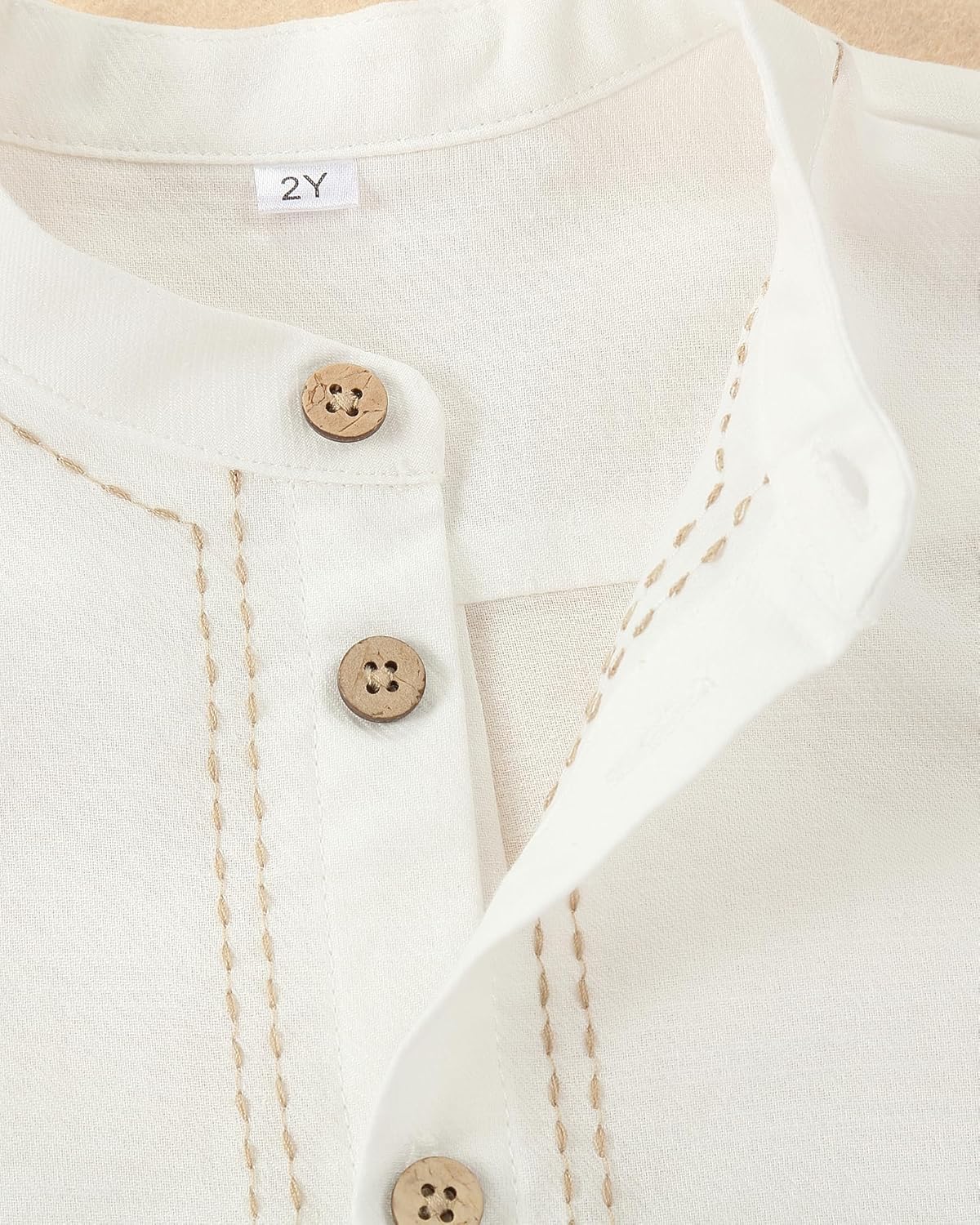 Twoflower Toddler Baby Boys Clothes 2Pcs Fall Winter Outfits | Button-down Shirt Tops + Cotton Suspender Pants with Pockets - Image 5