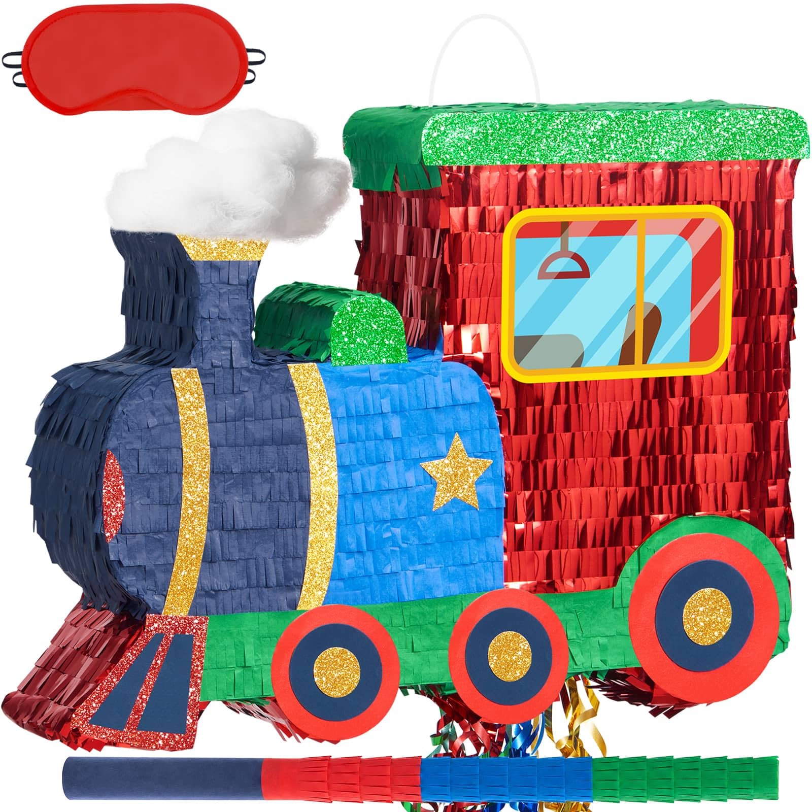 WERNNSAI Train Piñata - Train Themed Piñata for Birthday Party Decorations — image 1