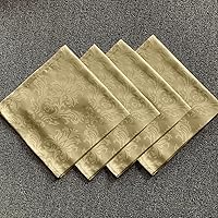 Vista 17 de SASTYBALE Servilletas de tela blanca de 20 x 20 pulgadas, juego de 4 servilletas de mesa de damasco de jacquard lavables para comedor, fiesta, boda