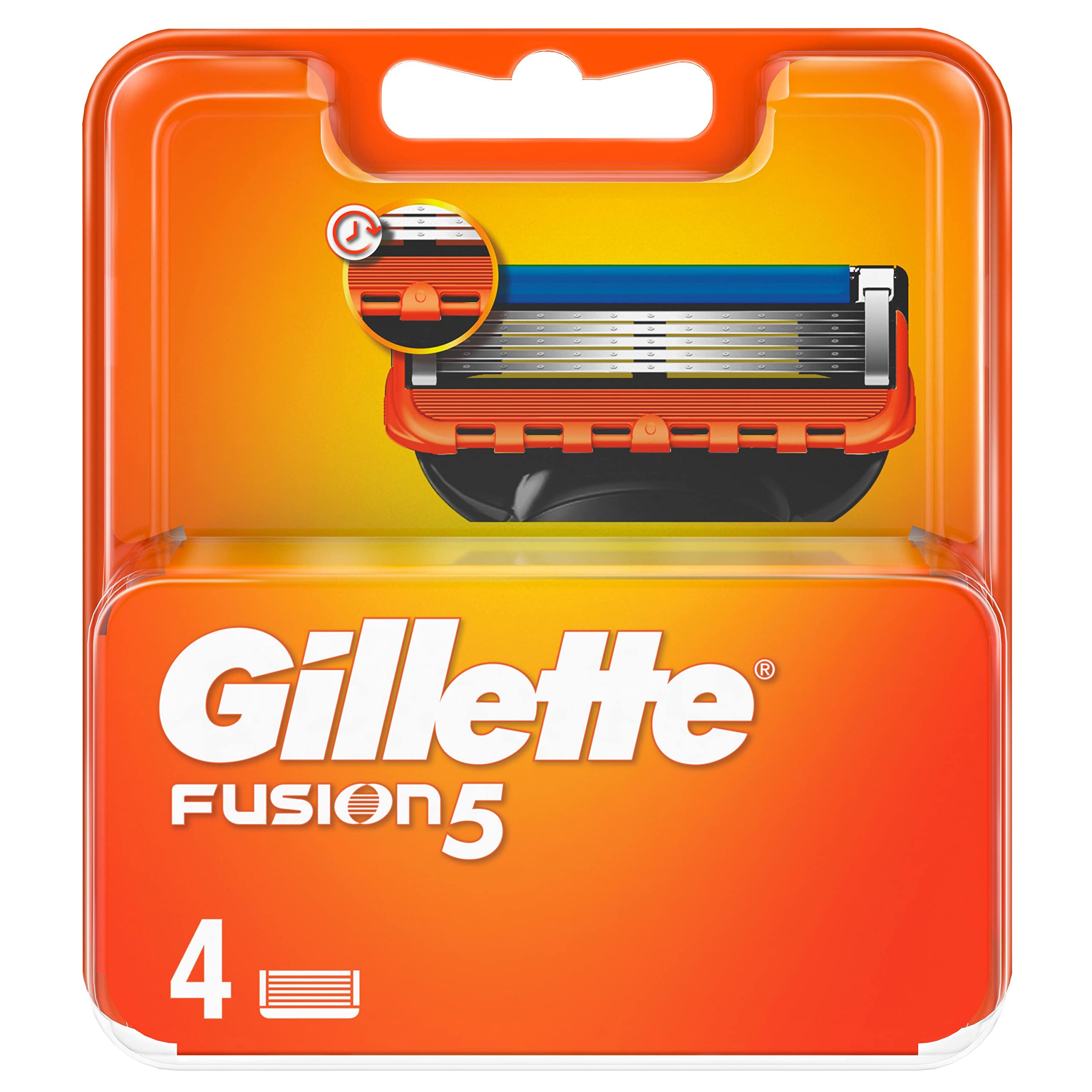 Gillette Fusion5 Lamette di Ricambio per Rasoio da Uomo (4 lamette)