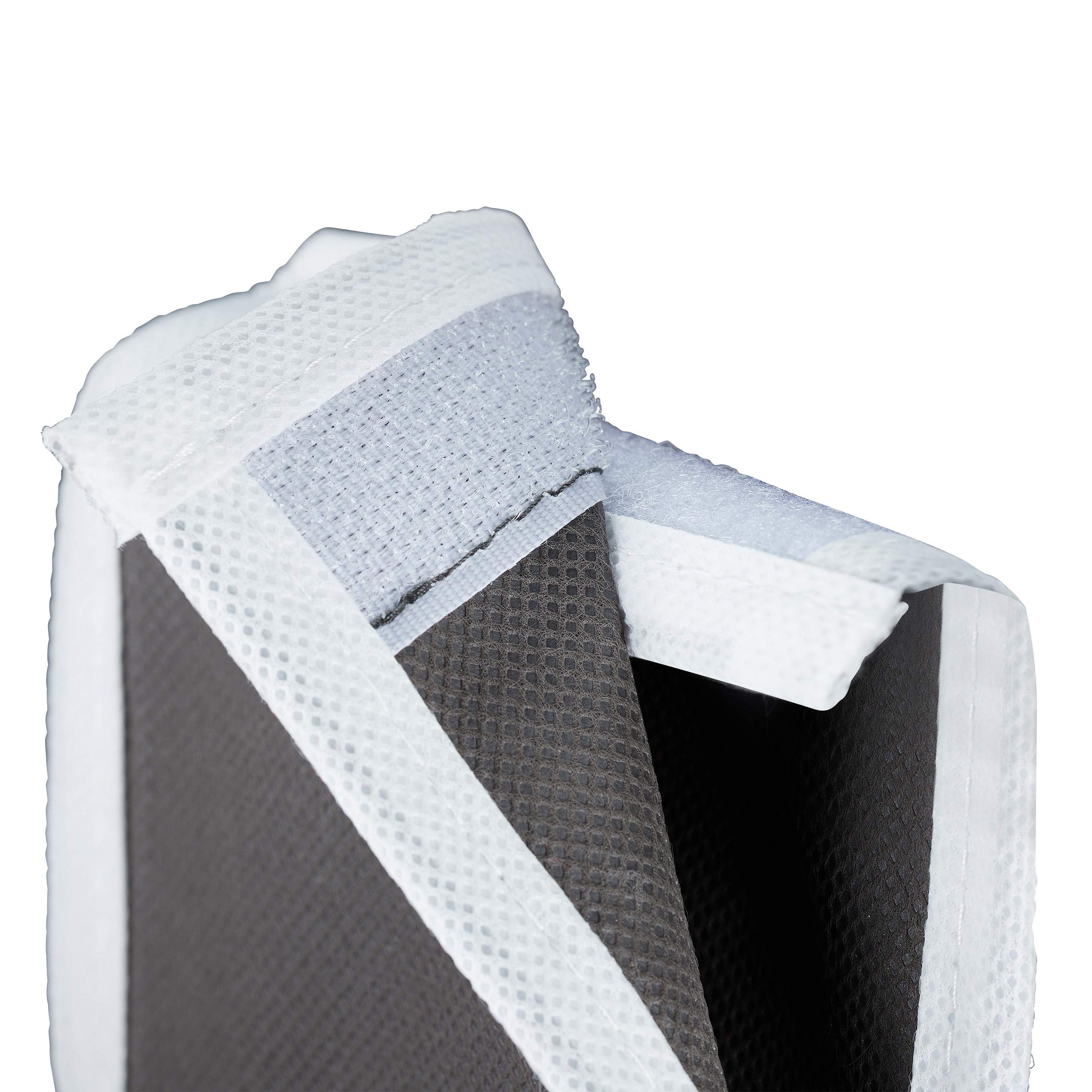 Relaxdays Hängeregal Stoff, Hängeaufbewahrung, 6 Fächer, 2 Schübe, für Kleiderschrank, HBT: ca. 82x14,5x30 cm, v. Farben | 4 Schübe, für Kleiderschrank, HBT: ca. 82x14,5x30 cm