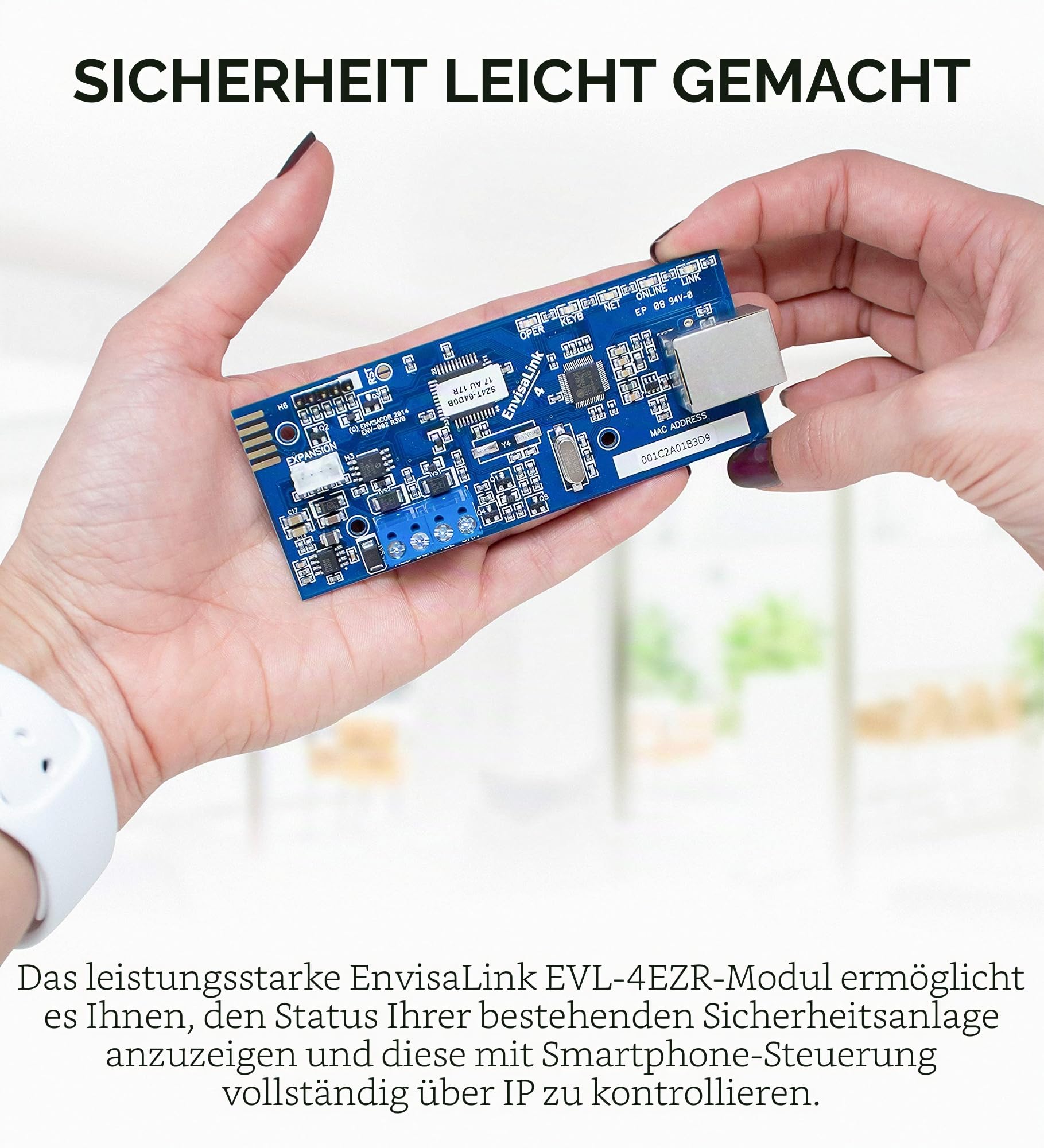 Eyez-On Envisalink EVL-4EZR IP Security Interface Module for DSC and Honeywell (Ademco) Sicherheitssysteme