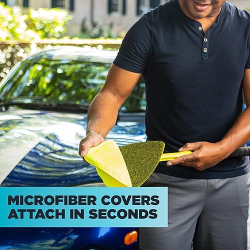 Miniatura 5 de Invisible Glass 95160 - Herramienta Reach & Clean de limpieza de 2 piezas para alcanzar y limpiar ventana y parabrisas, limpieza de vidrio en tu