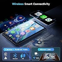 Vista 3 de Qualcomm 8 Core [4G+64G] Estéreo de coche para Honda CRV 2002-2006 con CarPlay Android Auto, Hodozzy pantalla táctil de 9 pulgadas