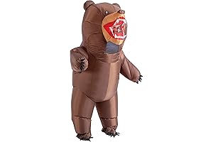 Inflatable Costume for Men, Blow Up Bear Costume, Halloween Air Blow-up Suit for Adult