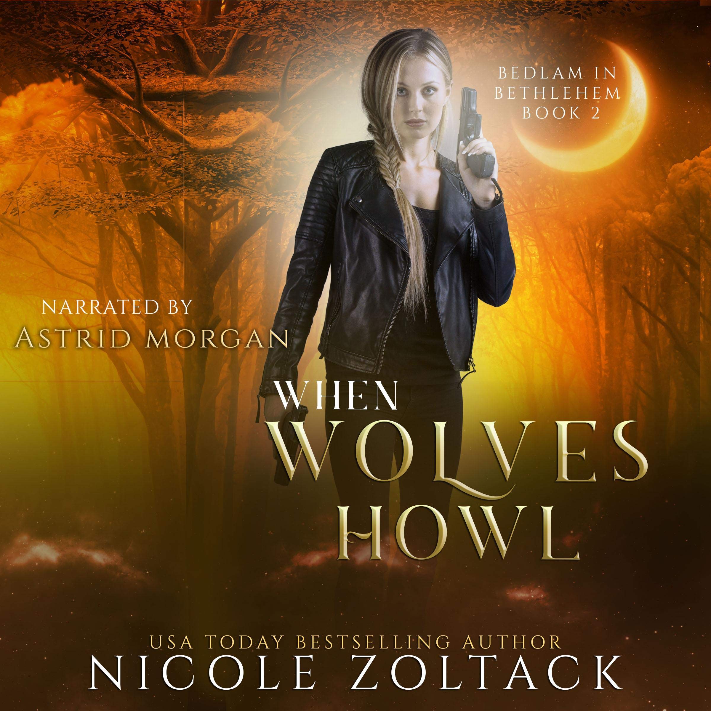 Cover art for When Wolves Howl: A Mayhem of Magic World Story