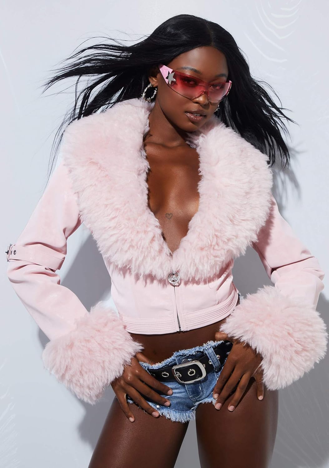 Dolls Kill Covet Moto Jacket by Generation Kiss – Cropped Vegan Leather Moto Jacket for Bold Streetwear Fashion