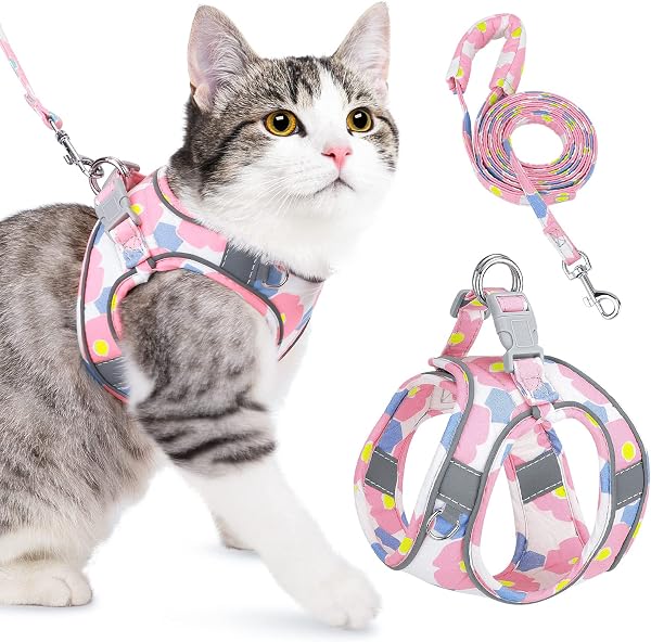 AUTOWT Cat Harness Adjustable Escape Proof Vest