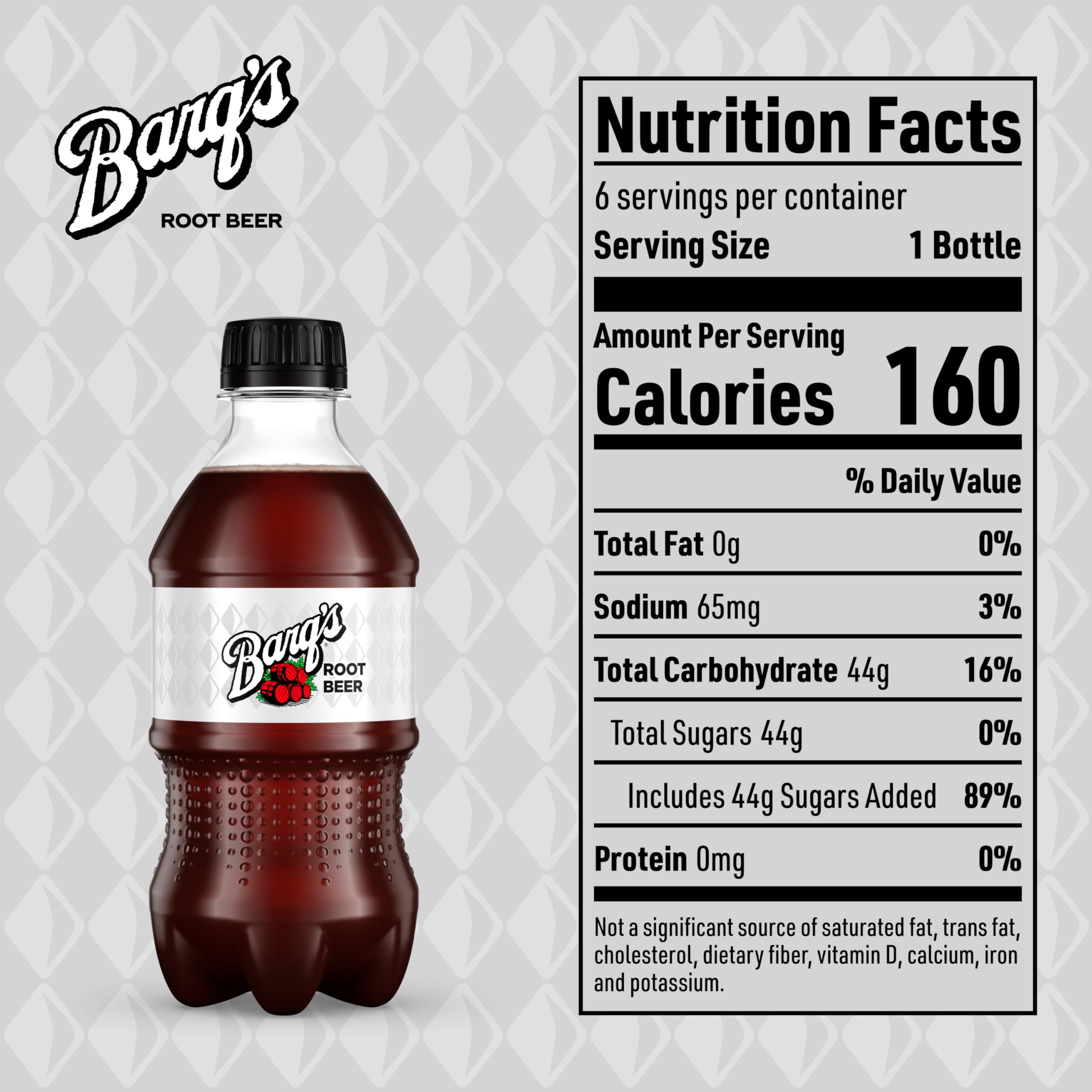 Barq's Root Beer Bottles, 12 fl oz, 6 Pack