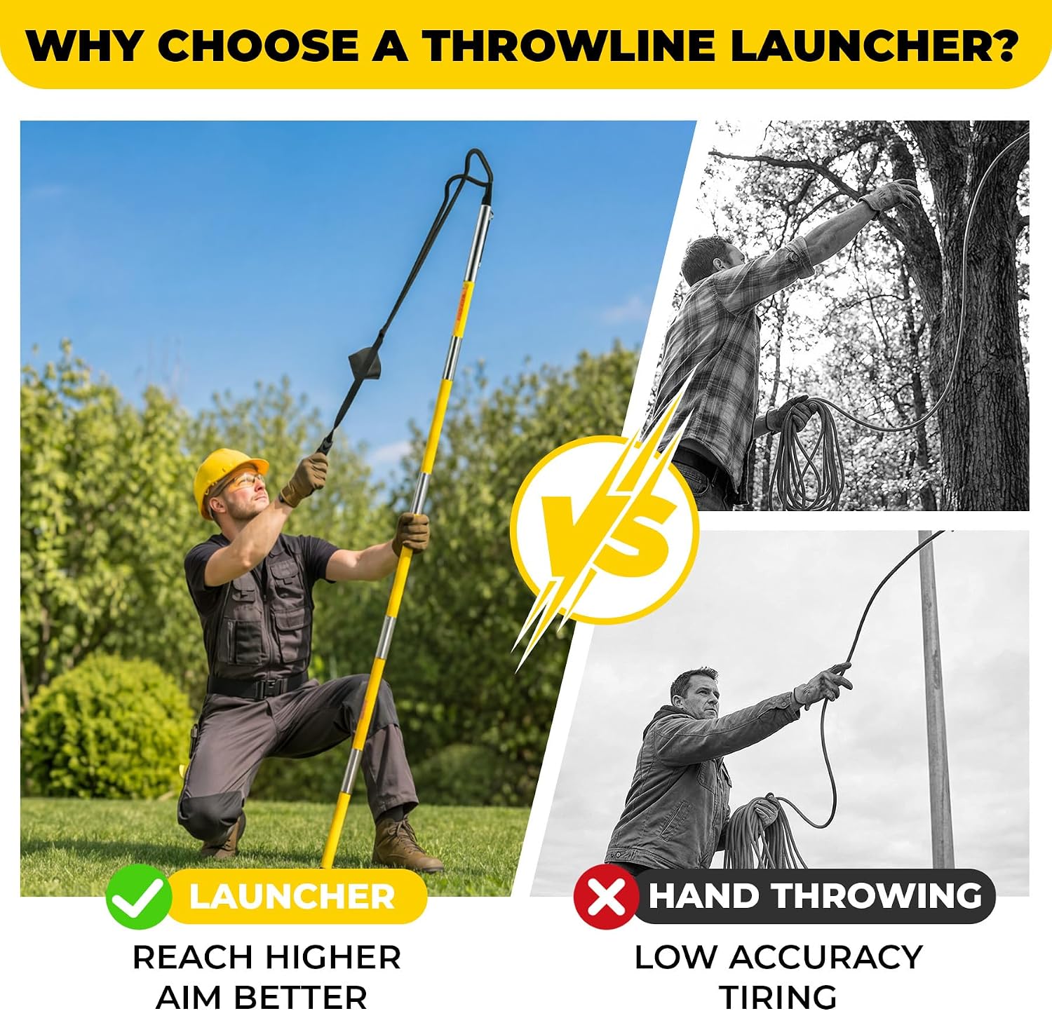 Throw Line Launcher No Trigger