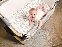 Vista 5 de Bassinet Bed Sheets – Bassinet Fitted Sheets 4 Pack – 100% Jersey Knit Cotton Cradle Sheets – Bassinet Bedding for Standard Size Oval or Rectangular