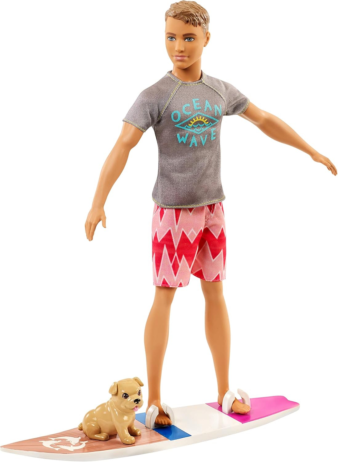 Amazon.co.jp 【Amazon.co.jp限定】 バービー(Barbie) ケン サーフィン 【着せ替え人形】【3歳