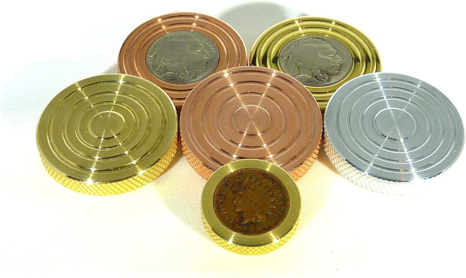 THE FLATTOP - BRASS HANDMADE EDC SPINNING TOP - MADE IN THE USA - Gifts for Men