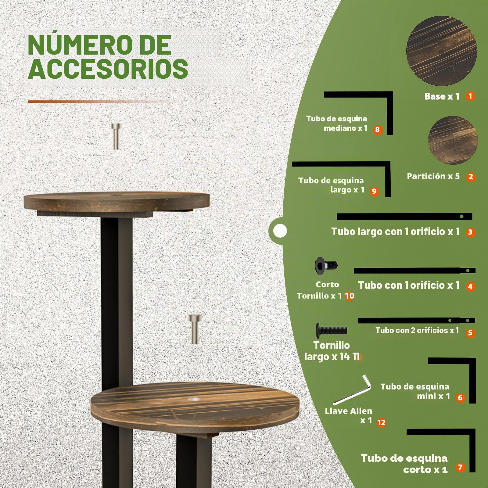 Bamworld Soporte Para Plantas De Madera, Escalera Para Flores, Estantería Para Plantas, Estantería De Flores, Escalera Para Flores Al Aire Libre, Resistente A La Intemperie, Estantería De 5 Niveles