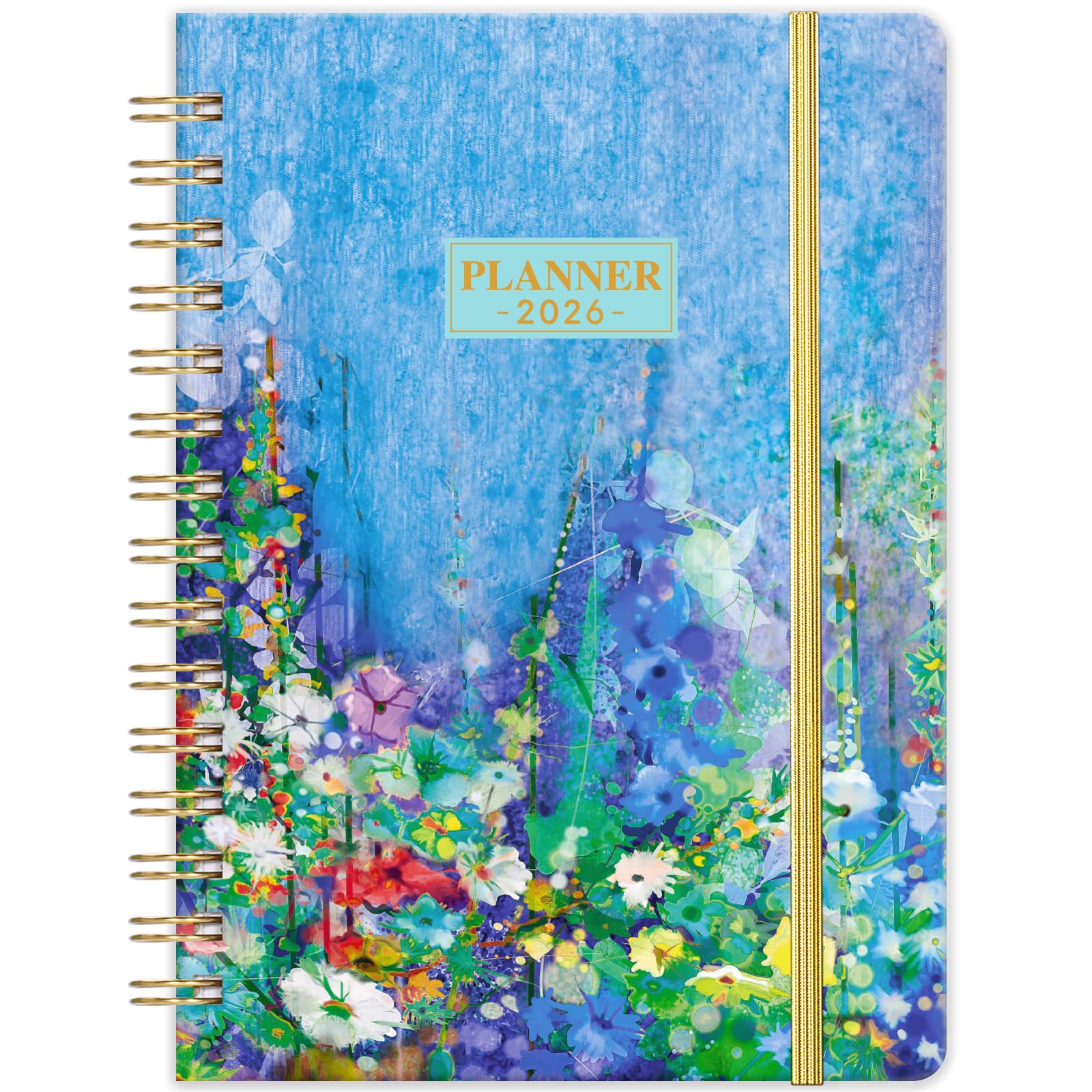 2026 Planner - Planner Weekly and Monthly 2026, JAN. 2026 - DEC. 2026, 6.4" x 8.5", 2026 Calendar Planner with Monthly Tabs, Sturdy Cover, Premium Paper, Back Pocket, Strong Twin-wire Binding