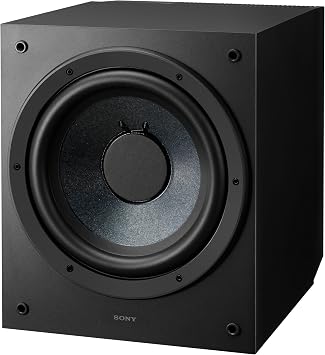 Sony SA-CS9M2 10-Inch Powered Subwoofer Deep Bass for Home Theater, Bass Reflex, Compact Design, Black