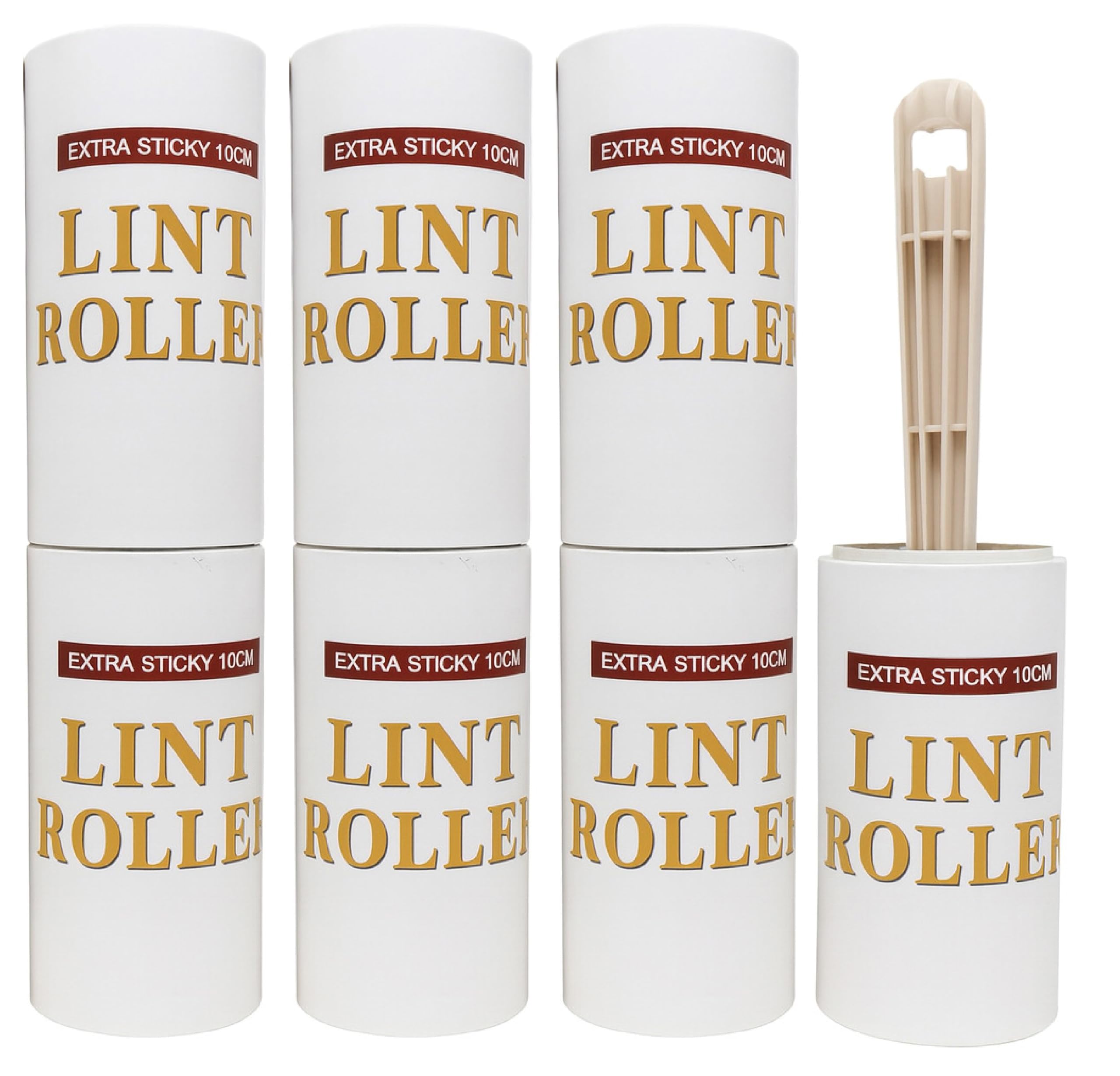 sandra 1 handle & 6 refill (360 sheets) lint roller fabric roller black lint remover for woolen clothes pet hair fur remover with ball handle ideal for car seats,carpets,coat,furniture&dust cleaning