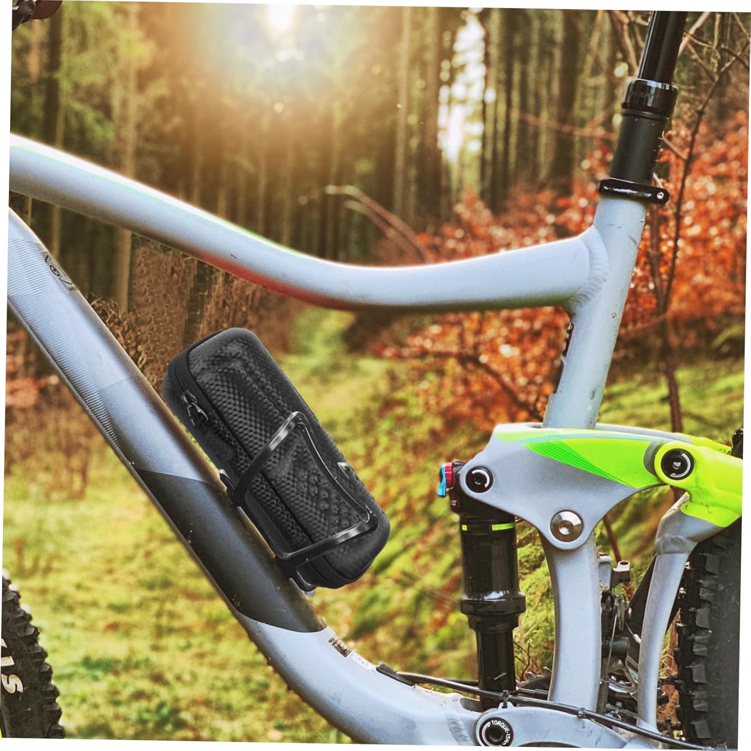 Mikikit 4pcs Portable Tool Pouch Water-resistant Kettle Storage Bag for Tools and Gadgets Easy to Install for Road and Mountain Cycling