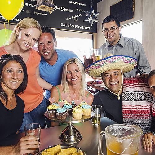 Miniatura 3 de Rsstarxi Paquete de 30 adornos de corazón para cupcakes con purpurina de oro rosa para baby shower, decoración para despedida de soltera, boda,