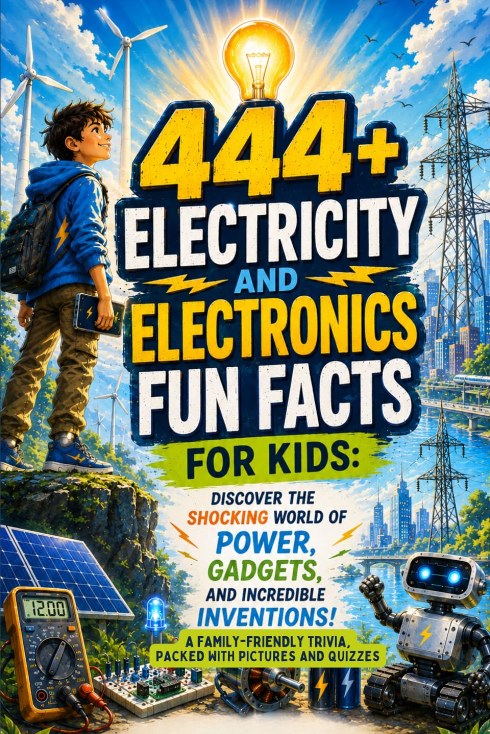 444+ Electricity and Electronics Fun Facts for Kids: Discover the Shocking World of Power, Gadgets, and Incredible Inventions!: A Family-Friendly trivia, Packed With Pictures and Quizzes
